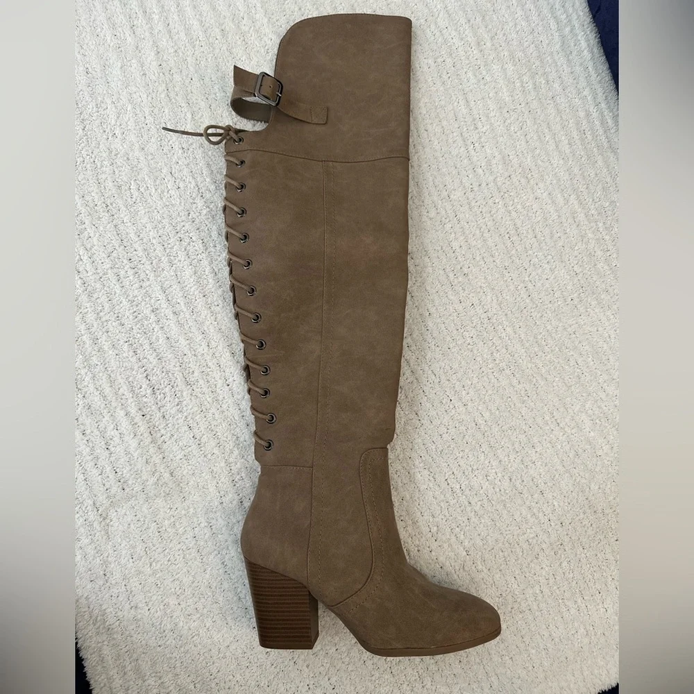 Jasmine Brown Over-the-Knee Boots